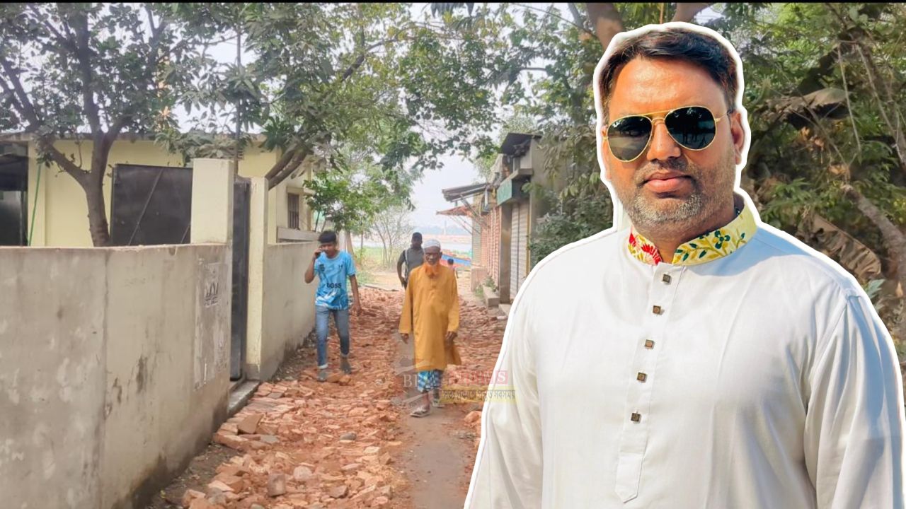 নজরুল ইসলাম প্রধানের উদ্যোগে চরবক্তাবলীর বেহাল সড়ক সংস্কার