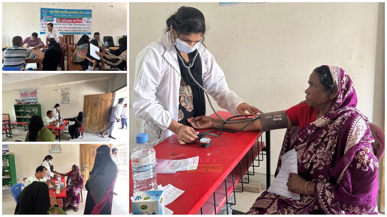 আলীরটেকে ফ্রি মেডিকেল ক্যাম্প অনুষ্ঠিত