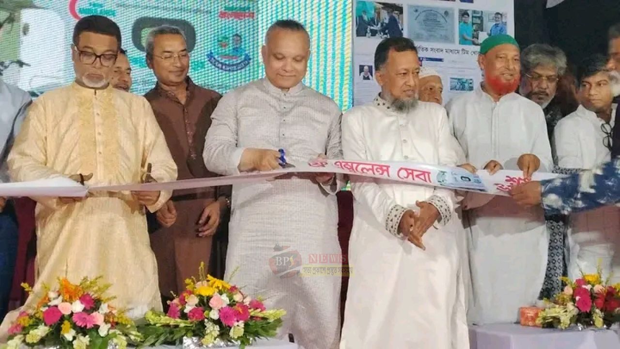 টিম খোরশেদের উদ্যোগে মাসদাইরে ফ্রি অ্যাম্বুলেন্স সেবার উদ্বোধন, উপস্থিত টিপু