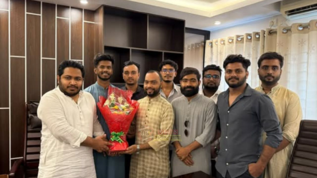 এমপি আল আমিনের সঙ্গে জাতীয় যুবশক্তির জেলা কমিটির সৌজন্য সাক্ষাৎ