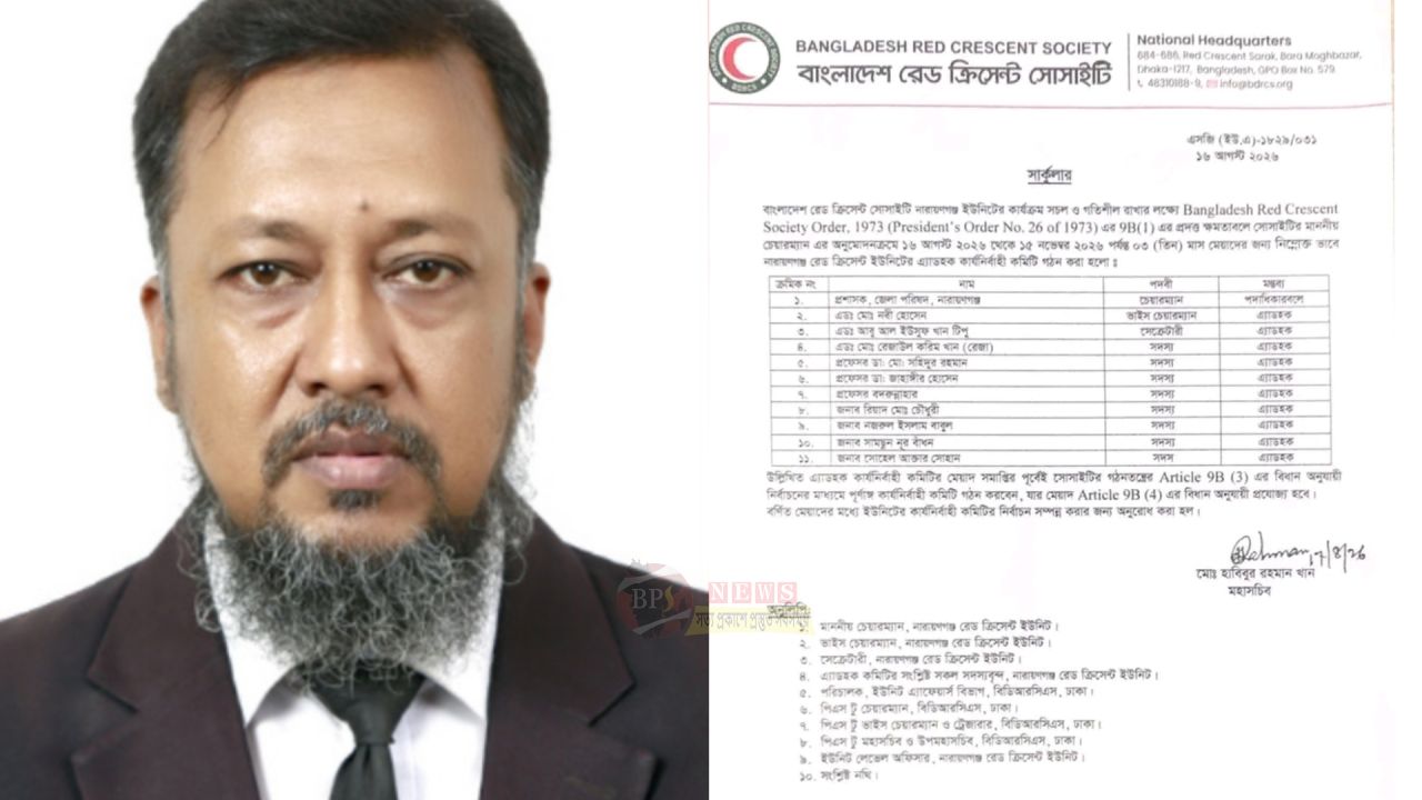 নারায়ণগঞ্জ রেড ক্রিসেন্টের এডহক কমিটির সেক্রেটারি আবু আল ইউসুফ খান টিপু