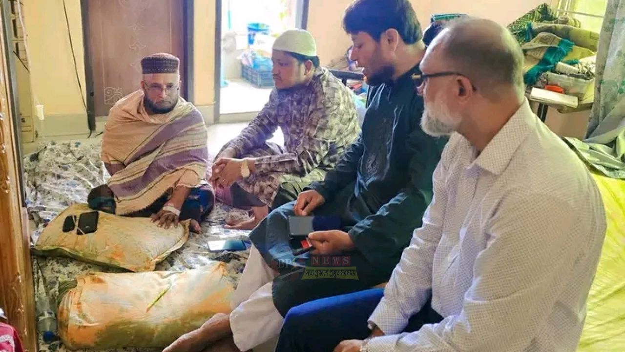 অসুস্থ আমীন আহমেদ মাস্তানের পরিবারের খোঁজ নিলেন জামায়াত নেতারা