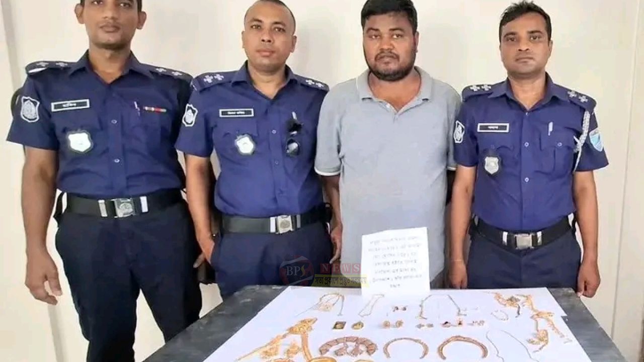 ফতুল্লায় চুরি যাওয়া ৪৯ ভরি স্বর্ণ ও ৮ ভরি রূপার অলংকার উদ্ধার, গ্রেপ্তার ড্রাইভার