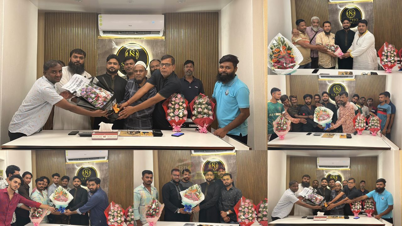 কাশীপুরকে সিটি কর্পোরেশনে অন্তর্ভুক্ত না করায় সন্তোষ, সোহেল মাহামুদকে ফুলের শুভেচ্ছা