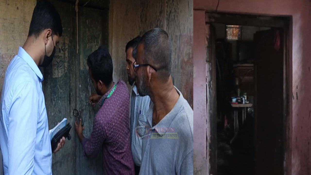 ঝুঁকিপূর্ণ ভবনের দরজা খোলা রেখেই পরিত্যক্ত দরজায় সিলগালা সিটি কর্পোরেশনের