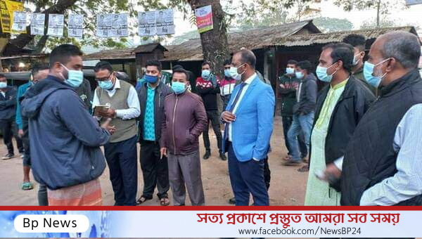 গোলাপগঞ্জে স্বাস্থ্যবিধি নিশ্চিত করতে উপজেলা প্রশাসনের অভিযান
