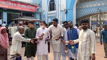 সিলেট মাজারে ছাত্রলীগ নেতা রাসেলের উদ্যোগে শামীম ওসমানের জন্মদিন পালন