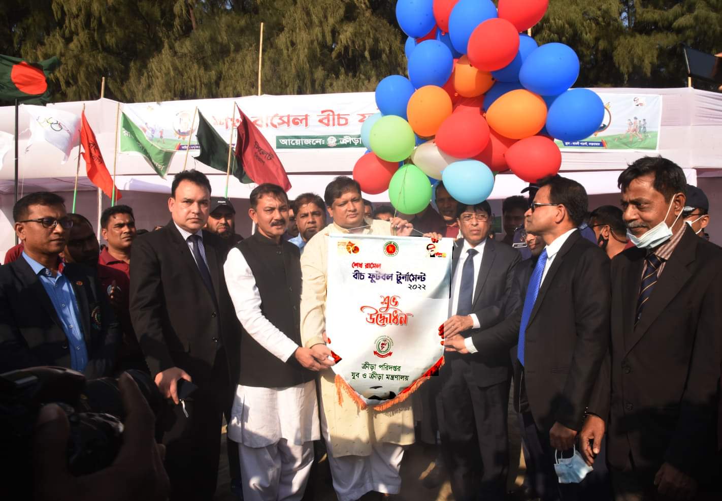 শেখ রাসেল বীচ ফুটবল টুর্নামেন্ট বালক ও বালিকা-২০২২ এর উদ্বোধন