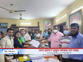 গোলাপগঞ্জে নৌকার মনোনয়ন প্রত্যাশী শিলার দলীয় মনোনয়ন পত্র জমা