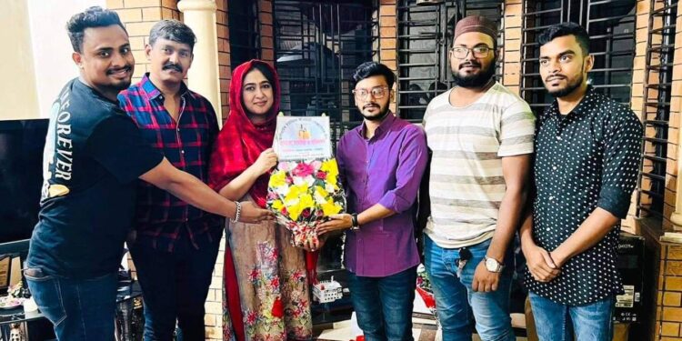 সাদিয়া আফরিনকে আলীরটেক ইউপি স্বেচ্ছাসেবকলীগের সভাপতি সায়হামের শুভেচ্ছা