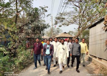 কাশিপুরে শান্তি সমাবেশ সফল করতে মোঃ মারুফ রহমান এর নেতৃত্বে মিছিল নিয়ে যোগদান।