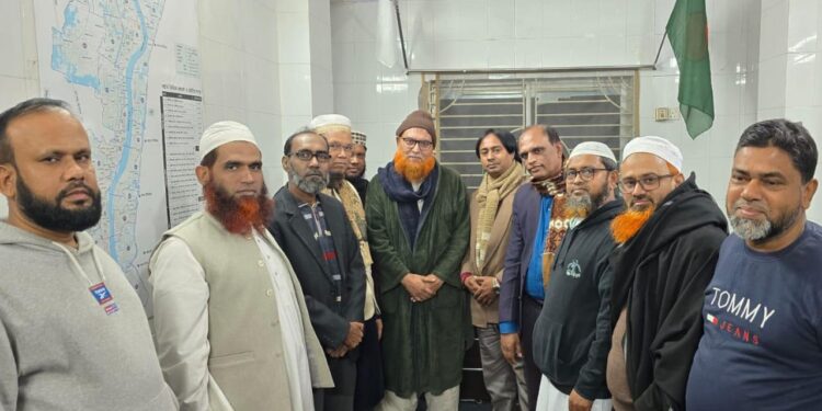 নারায়ণগঞ্জ-৫ আসনের প্রার্থী সিরাজুল মামুনের সাথে এবি পার্টির মতবিনিময়