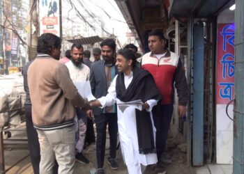 সুস্থ, নিরাপদ ও পরিকল্পিত শহর-বন্দরের জন্য মাথাল মার্কায় ভোট চাইলেন তারিকুল