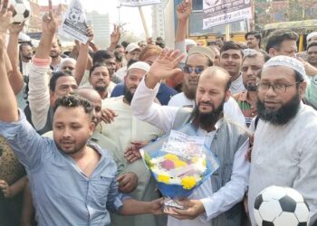 নারায়ণগঞ্জের সব সেক্টরের চাঁদাবাজি বন্ধ করে দিবো : স্বতন্ত্র এমপি প্রার্থী মাকসুদ হোসেন