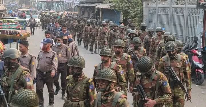 নির্বাচনে শান্ত পরিবেশ, সেনাবাহিনীকে কৃতজ্ঞতা নারায়ণগঞ্জবাসীর