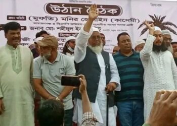 খেজুর গাছ মার্কায় সিল মারার ডাক মুফতি মনির কাসেমীর