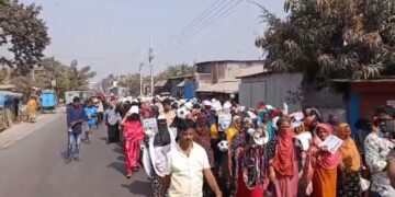 ৮ নম্বর ওয়ার্ডে গিয়াস উদ্দিনের পক্ষে গণসংযোগ