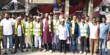 শিমরাইল মোড়ে চাঁদাবাজদের বিরুদ্ধে জিএম সুমন মুন্সির নেতৃত্বে বিক্ষোভ মিছিল