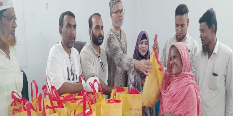 সাকসেস হিউম্যান রাইটস সোসাইটির কেন্দ্রীয় কমিটির উদ্যোগে ঈদ উপহার সামগ্রী বিতরণ