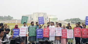 ৩ দাবিতে সংসদ ভবনের সামনে অবস্থান কর্মসূচি এনসিপির